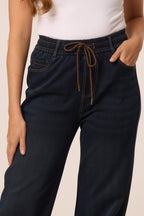 Women's Jeans with Stitched Back Pockets, Indigo Denim
