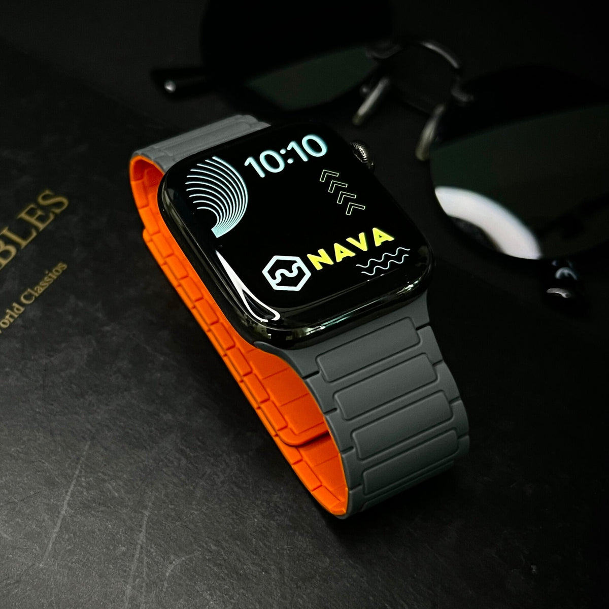 Magnetic Silicone Watch Strap for Apple Watch - Adjustable Loop Band