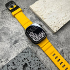 Silicone Watch Strap for Apple Watch with Titanium Buckle