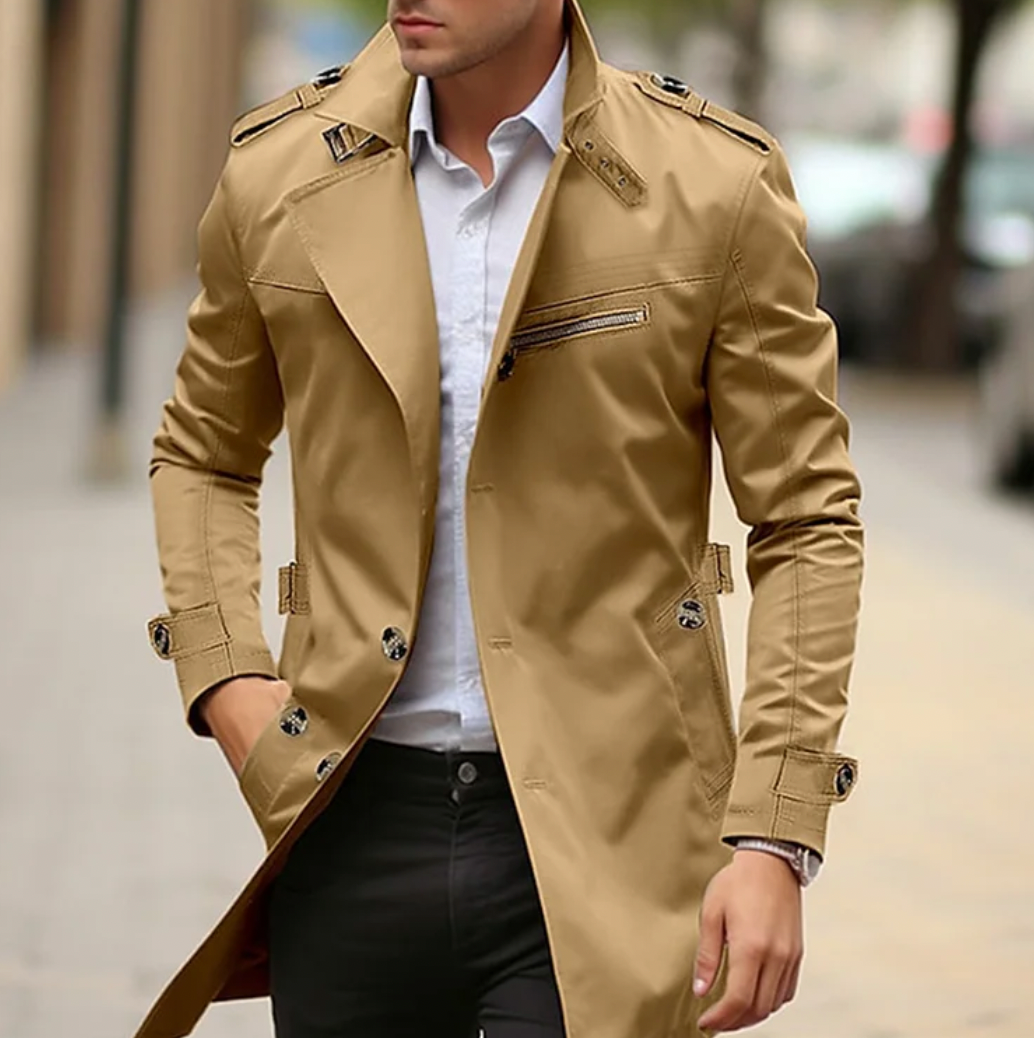 Men's Trench Coat – Tailored Urban Style