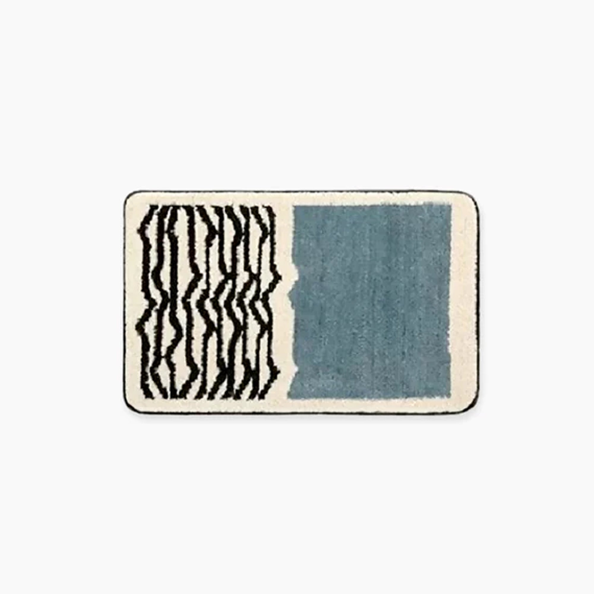 NordicFlow – Luxury Handmade Bath Mat with Abstract Design for Stylish Bathrooms
