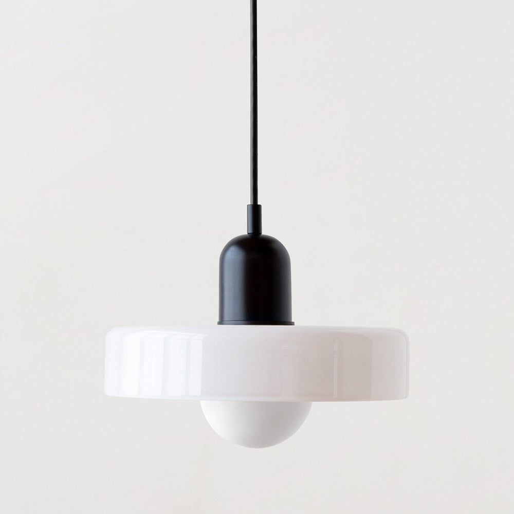 Colorful Bauhaus Pendant Light with Timeless Glass Design