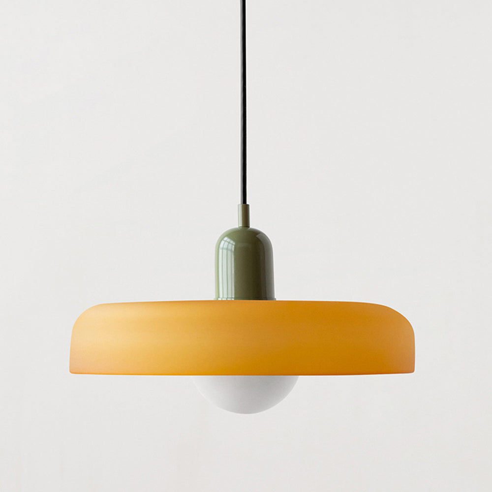 Colorful Bauhaus Pendant Light with Timeless Glass Design