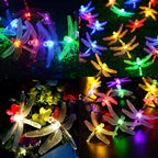 Colorful Solar String Lights – 20 to 200 LEDs, IP44 Waterproof