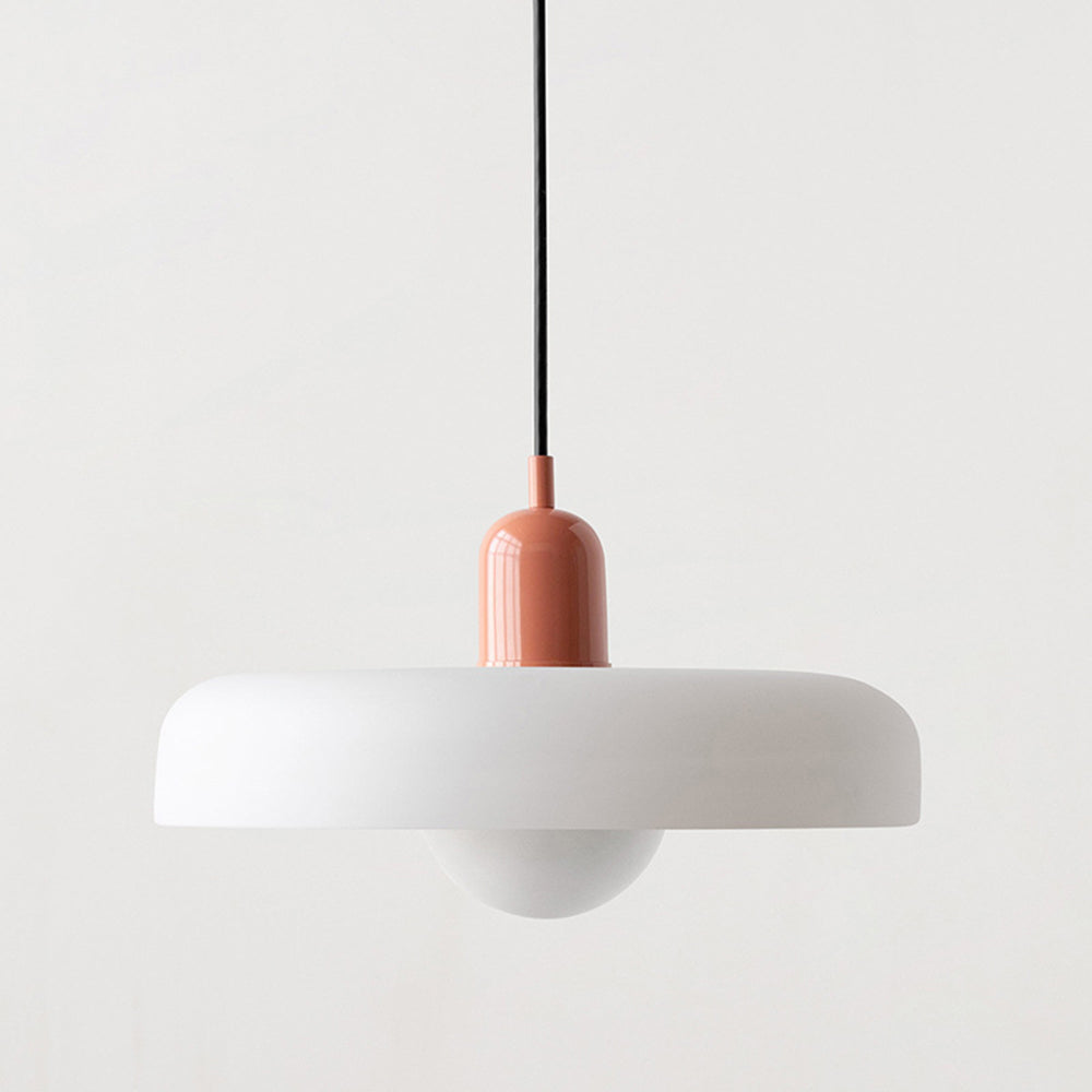Colorful Bauhaus Pendant Light with Timeless Glass Design