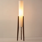 Lunara | Japandi Solid Wood Floor Lamp with LED Light