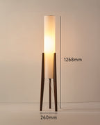 Lunara | Japandi Solid Wood Floor Lamp with LED Light