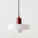 Colorful Bauhaus Pendant Light with Timeless Glass Design