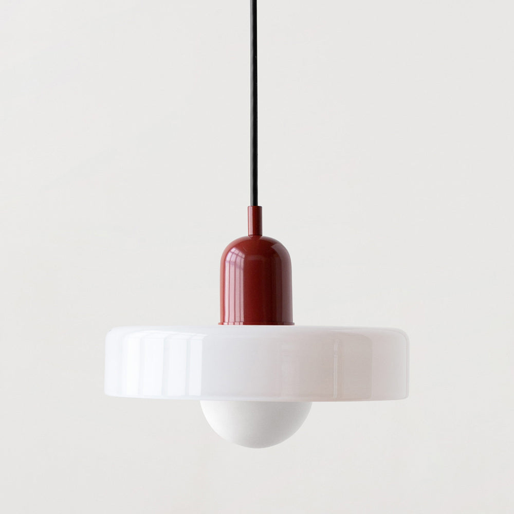 Colorful Bauhaus Pendant Light with Timeless Glass Design