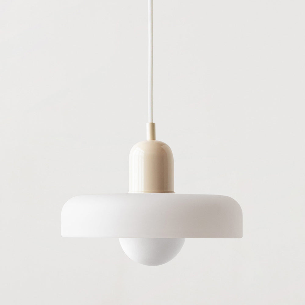 Colorful Bauhaus Pendant Light with Timeless Glass Design