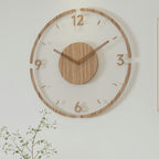 NordWood | Designer Wooden Wall Clock | Scandinavian Design & Natural Elegance for Modern Spaces
