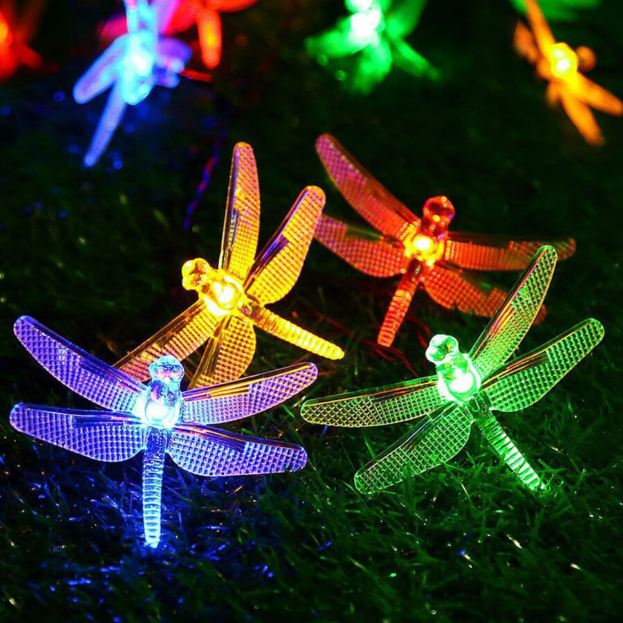 Colorful Solar String Lights – 20 to 200 LEDs, IP44 Waterproof