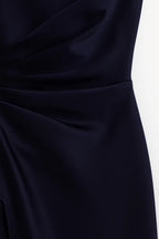 Women's Maxi Dress One Shoulder High Slit - Evening Gown
