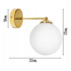 Industrial Wall Lamp Golden White
