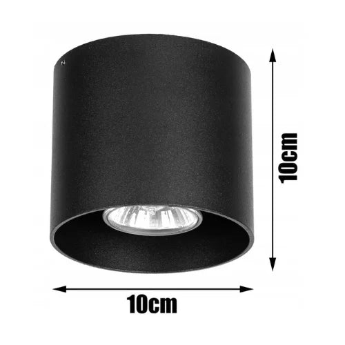 Downlight Wall Lamp "Black Round"