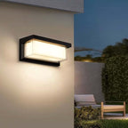 Outdoor Motion Sensor Wall Light – Black LED, Weatherproof for Garden, Porch or Pathway