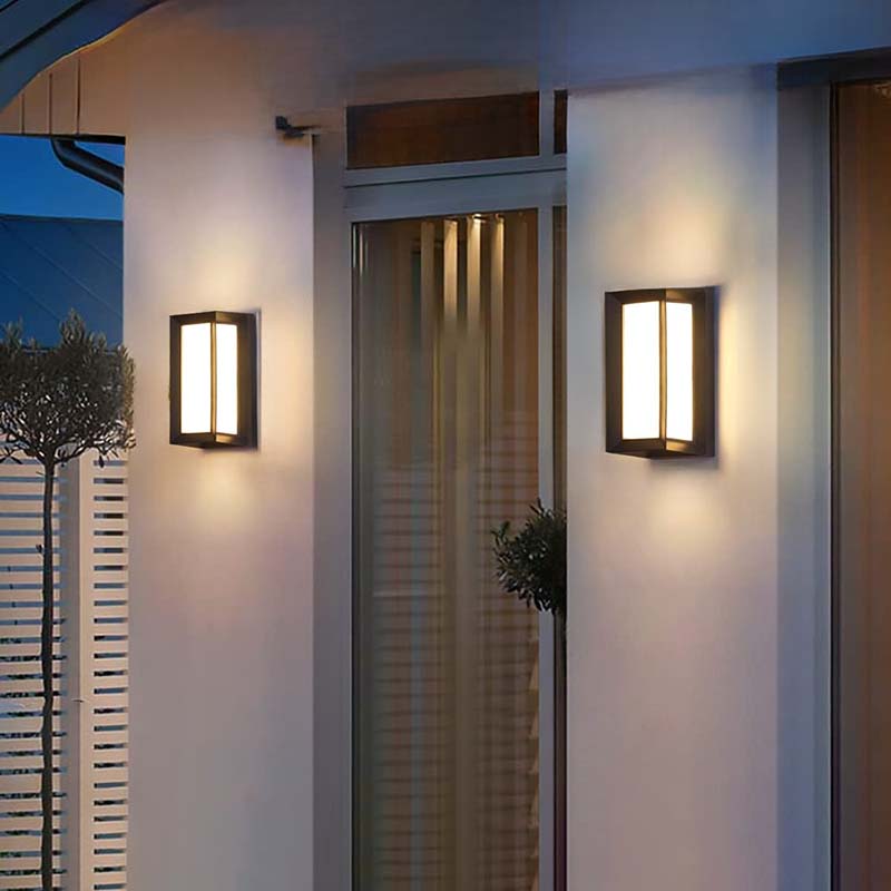 Outdoor Motion Sensor Wall Light – Black LED, Weatherproof for Garden, Porch or Pathway