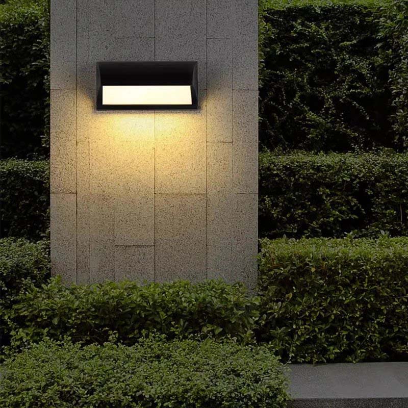 Outdoor Motion Sensor Wall Light – Black LED, Weatherproof for Garden, Porch or Pathway