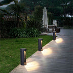 Elowen - Modern Weather-Resistant Black LED Outdoor Lamp IP65