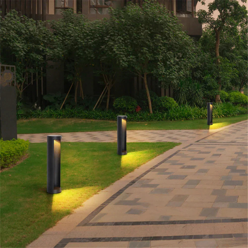Elowen - Modern Weather-Resistant Black LED Outdoor Lamp IP65