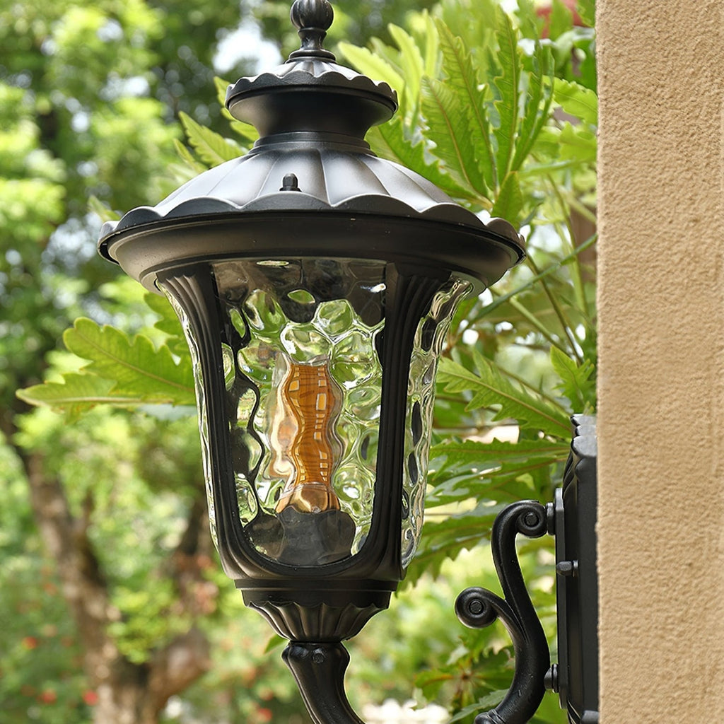 Verenia - Waterproof Retro Outdoor Wall Lamp with Frosted Glass