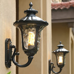Verenia - Waterproof Retro Outdoor Wall Lamp with Frosted Glass