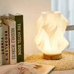 Warm LED Table Lamp with Dimmable Function & Elegant Wave Design