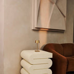 Sarphati Mini Gold Cordless Lamp | Wireless Charging via Charging Station, Dimmable & 3 Light Modes
