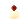 Art Deco Pendant Light with Acrylic Shade, Round Colored Top