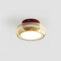 Retro Glass Flush Mount Ceiling Light with Integrated LED