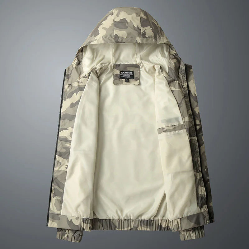 Unisex Full-Zip Hooded Jacket - Wind and Water Resistant Shell