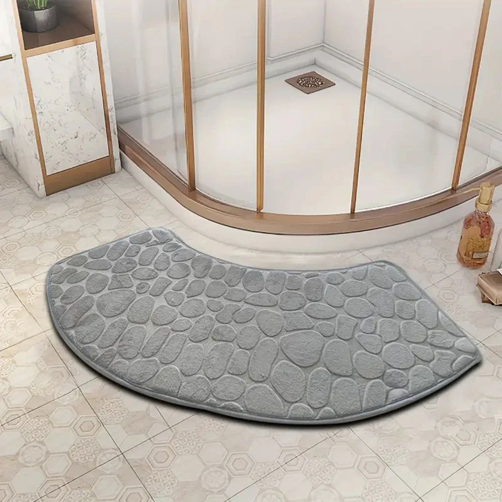 Verina – Curved Thickened Non-Slip Bath Mat for Shower and Toilet Floors
