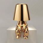 Table Lamp – Human Figure Sculpture, Touch Dimmer LED
