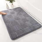 Arcadia – Thick Striped Non-Slip Bath Mat with Soft and Absorbent Design