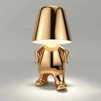 Table Lamp – Human Figure Sculpture, Touch Dimmer LED
