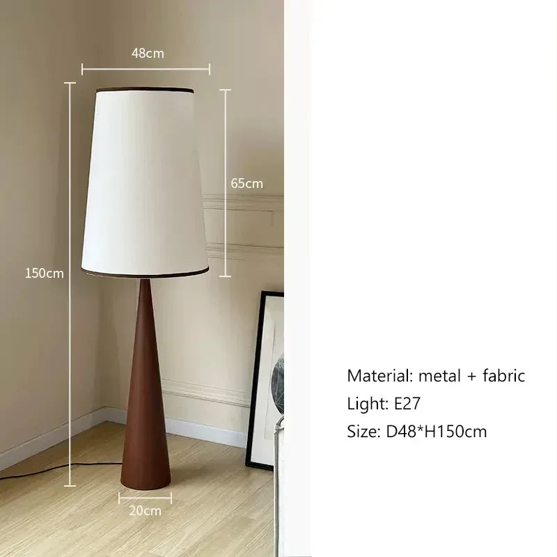 Minimalist Wooden LED Floor Lamp in Scandinavian Style