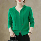 Women's Loft Knit Zip Hoodie - Cotton-Rich Raglan Sleeve