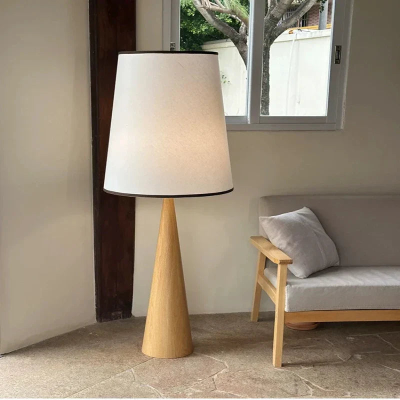 Minimalist Wooden LED Floor Lamp in Scandinavian Style