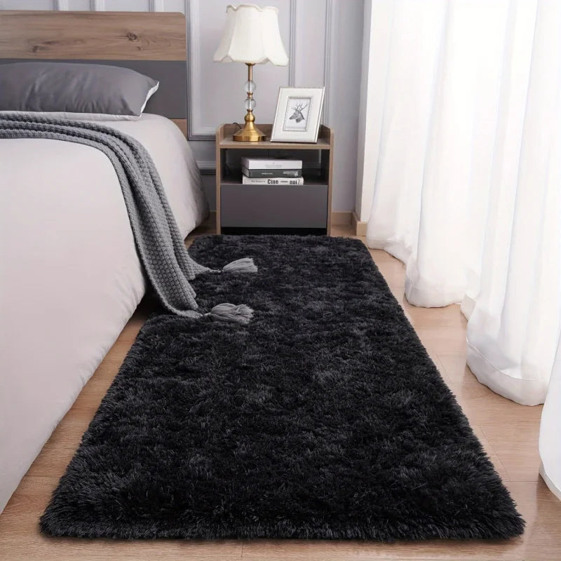 Ultra-Soft Plush Rug – Modern Washable Carpet for Bedroom & Living Room