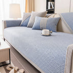NATURWEFT – Non-Slip Cotton and Linen Sofa Cover for All Seasons