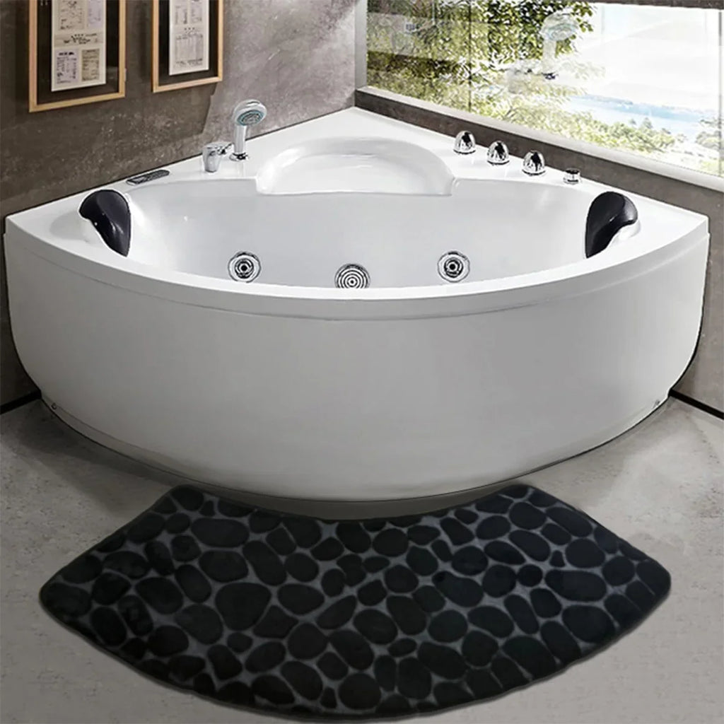 Verina – Curved Thickened Non-Slip Bath Mat for Shower and Toilet Floors