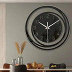 Wall Clock – Black Acrylic – Modern Scandinavian Design