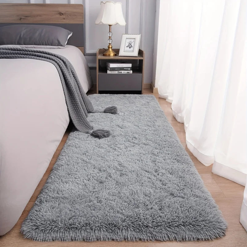 Ultra-Soft Plush Rug – Modern Washable Carpet for Bedroom & Living Room