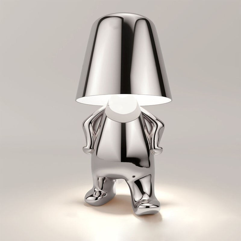 Table Lamp – Human Figure Sculpture, Touch Dimmer LED