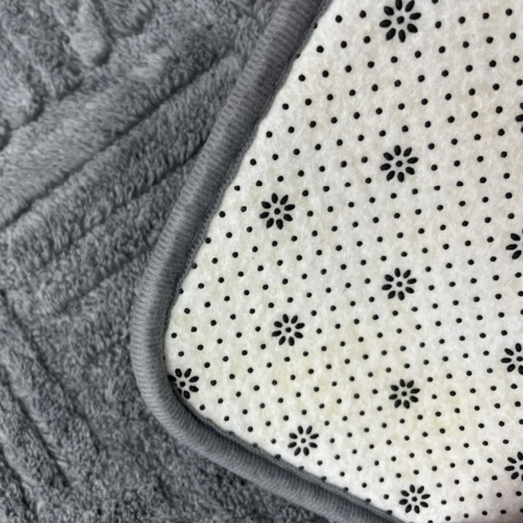 Arcadia – Thick Striped Non-Slip Bath Mat with Soft and Absorbent Design