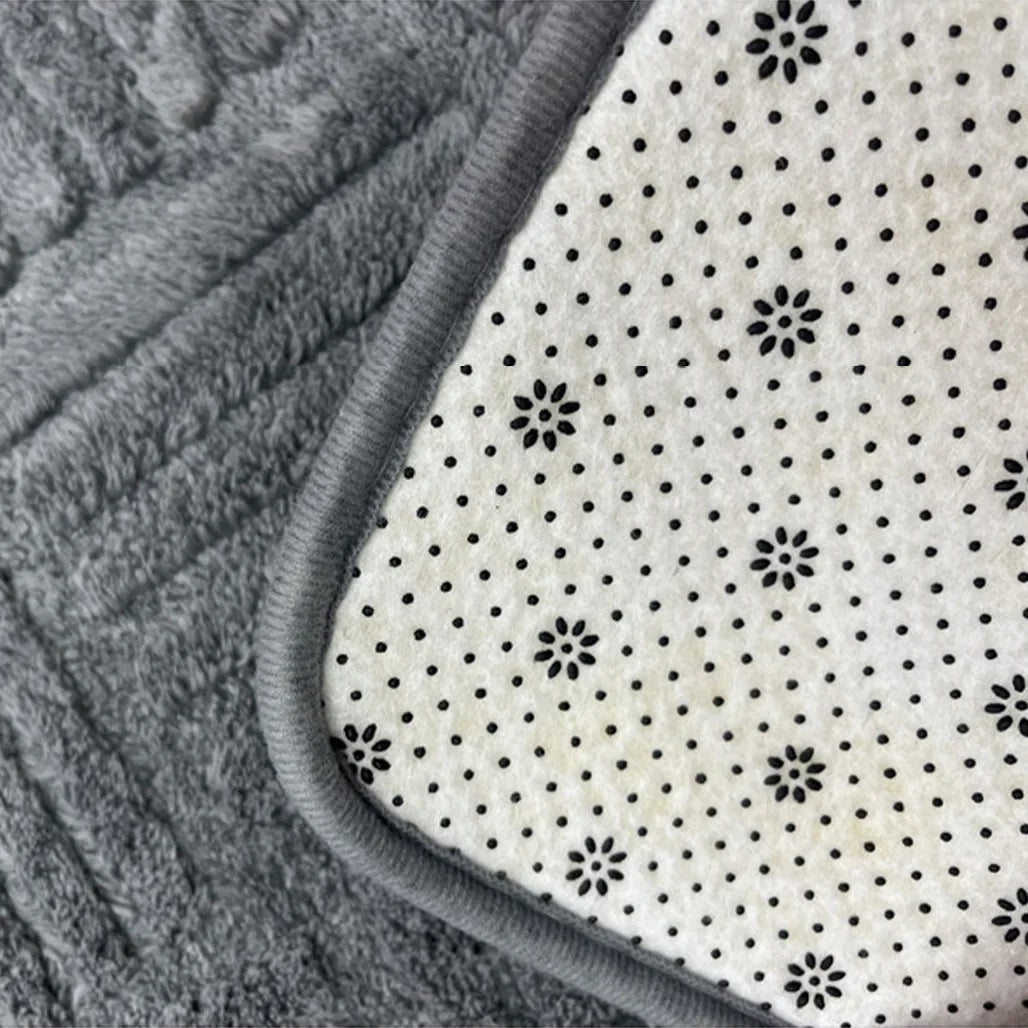 Arcadia – Thick Striped Non-Slip Bath Mat with Soft and Absorbent Design