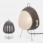 Yunari Haze | Colored Japandi Rice Paper Lamp in Wabi-Sabi Style
