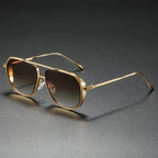 Unisex Aviator Sunglasses – Polished Metal Frame, UV Protection