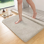 Marcella – Long-Pile Non-Slip Bath Mat with Absorbent Design for Shower and Toilet Floors