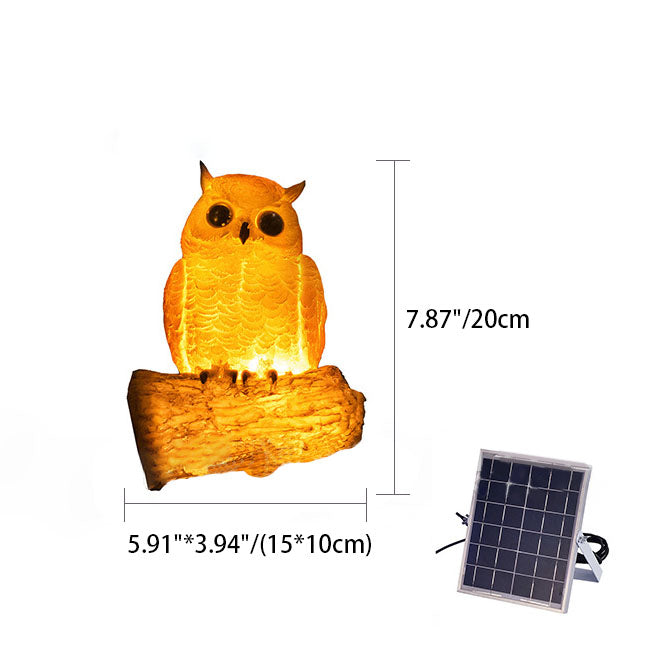 Decorative Solar Animal Garden Light – Owl / Chameleon / Toucan / Raccoon – (1 LED)